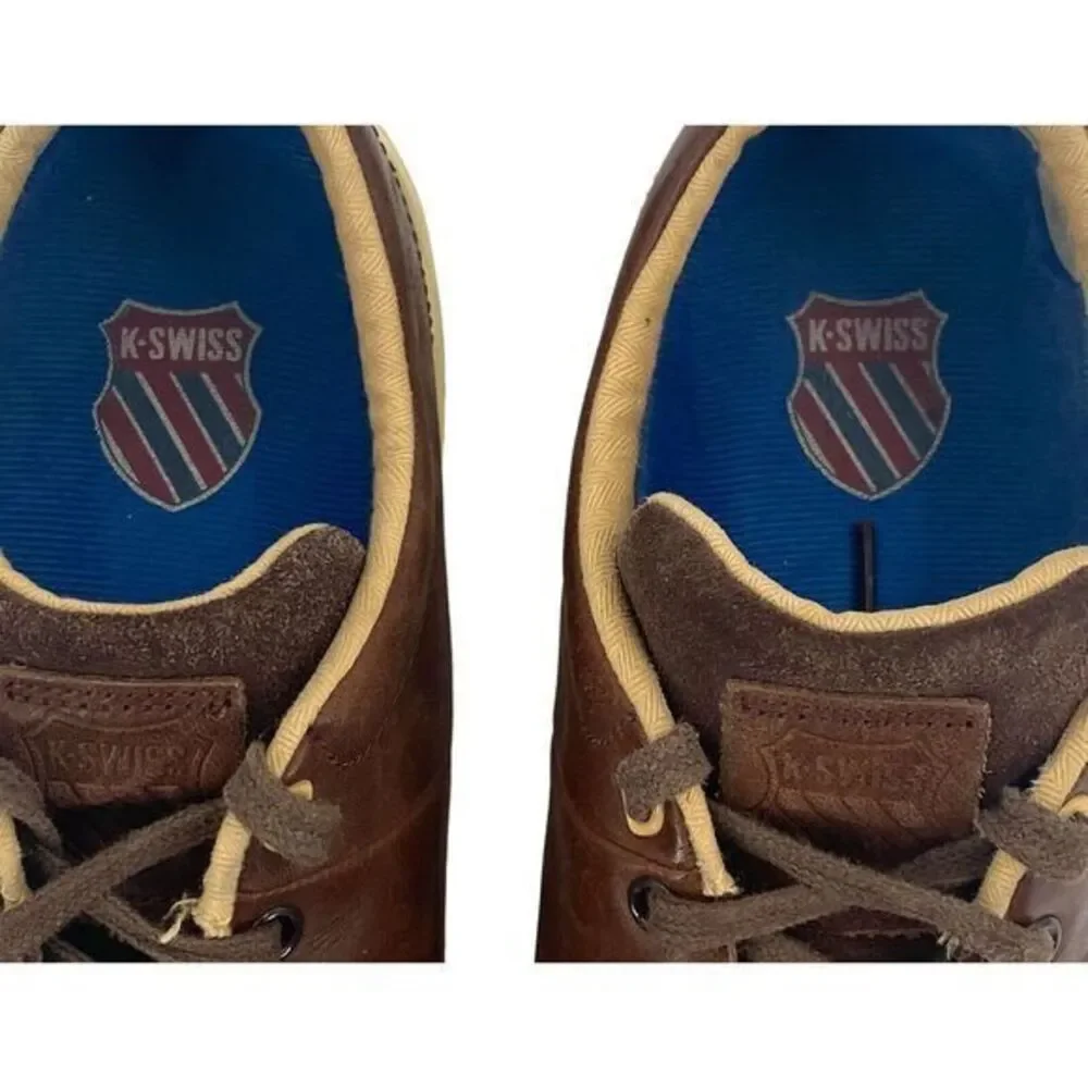 K-Swiss Clean Classic Low 02874289 Sneaker Brown Leather Mens  US 9 / EUR 42‎
